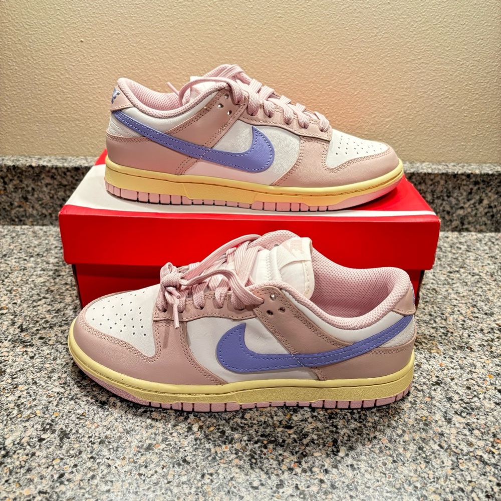 Nike Dunk Low Pink Oxford Purple White Sneaker Retro Women’s Size 9.5 DD1503-601